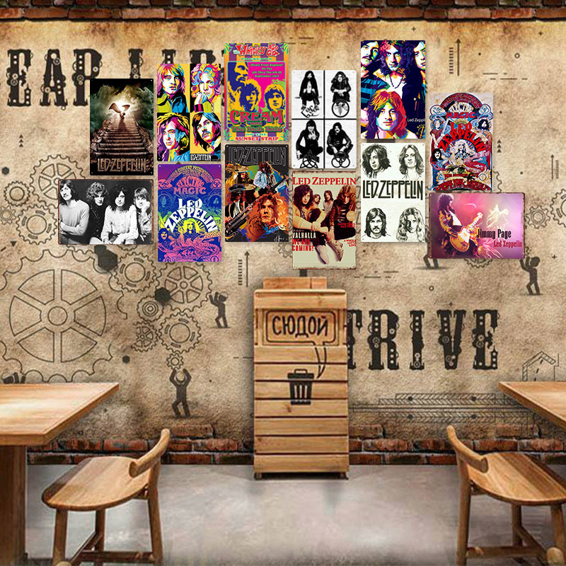 Led Zeppelin Metal Tin Sign Collection - Multiple Variants