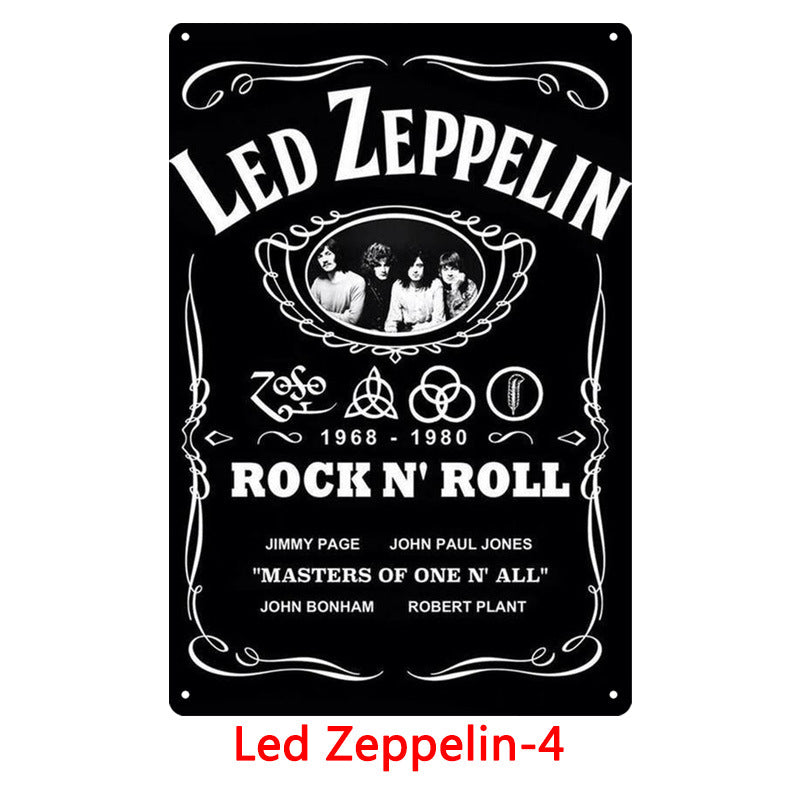 Led Zeppelin Metal Tin Sign Collection - Multiple Variants