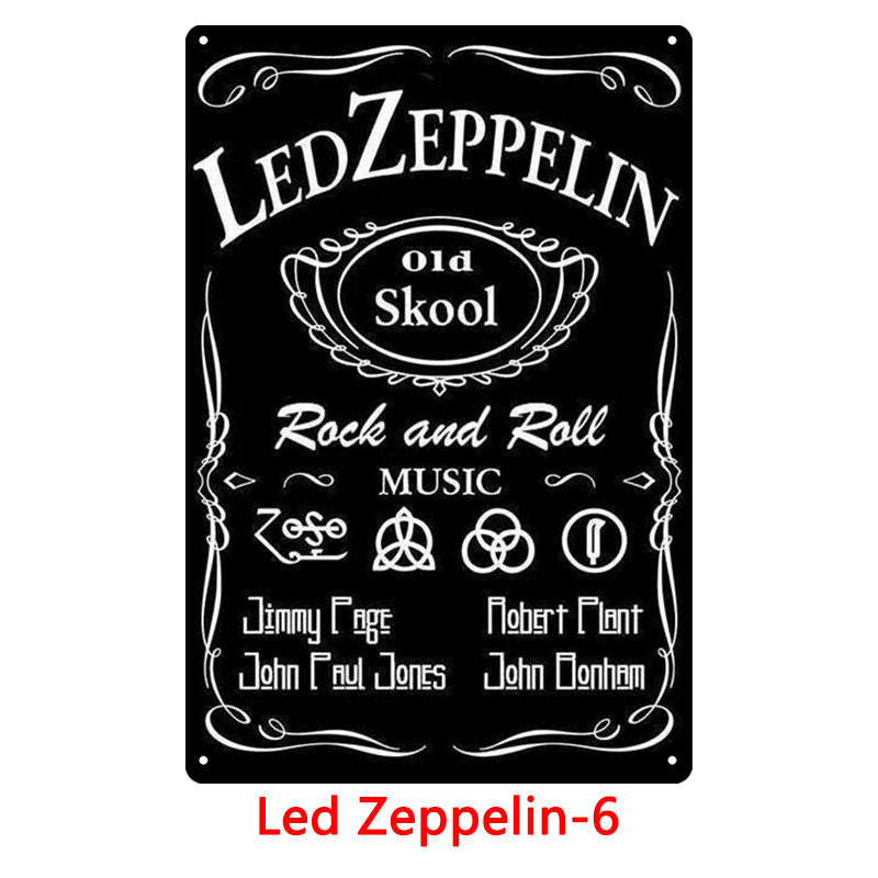 Led Zeppelin Metal Tin Sign Collection - Multiple Variants