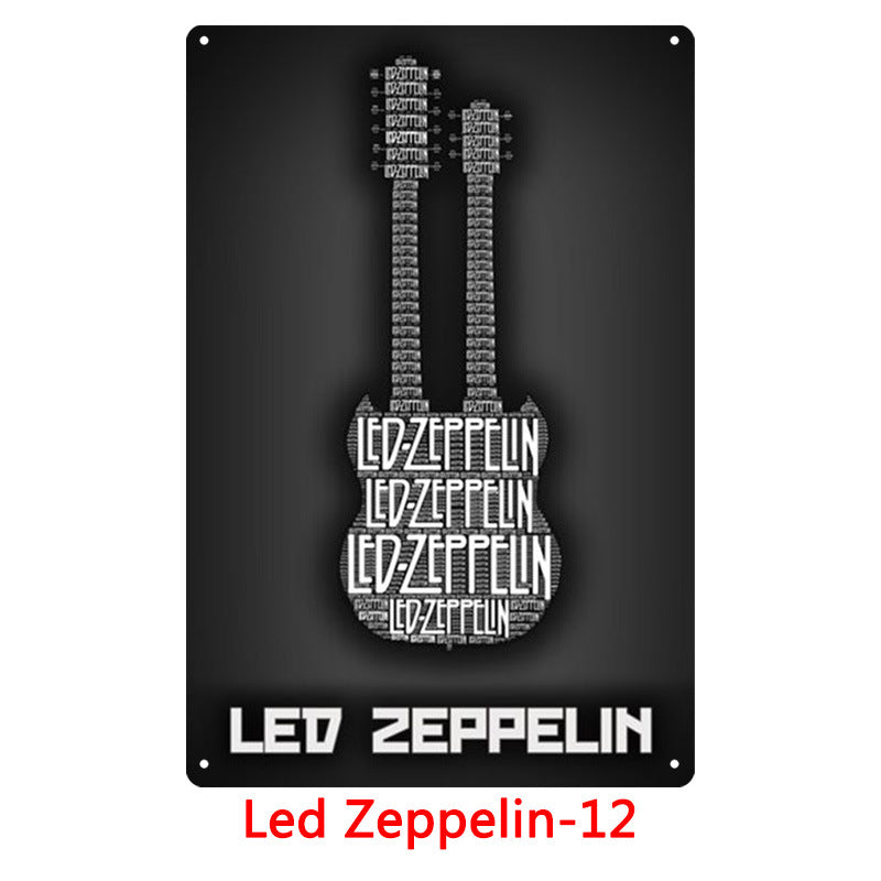 Led Zeppelin Metal Tin Sign Collection - Multiple Variants