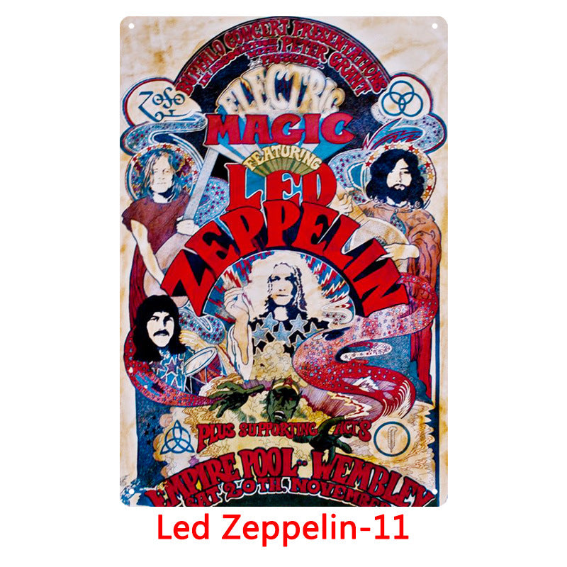 Led Zeppelin Metal Tin Sign Collection - Multiple Variants