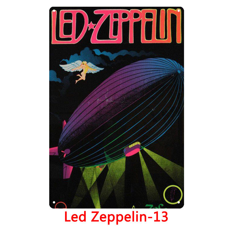 Led Zeppelin Metal Tin Sign Collection - Multiple Variants
