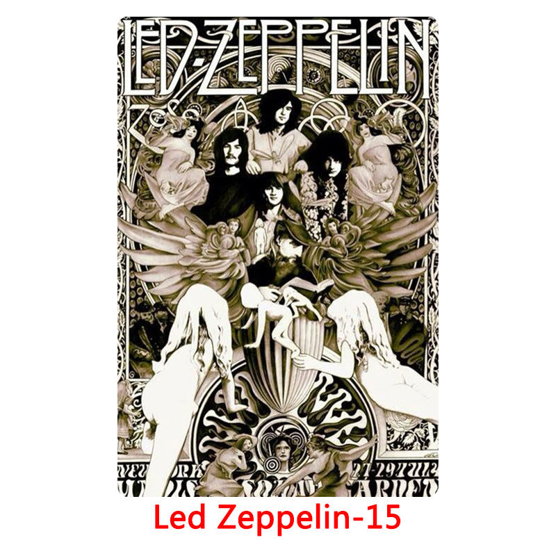 Led Zeppelin Metal Tin Sign Collection - Multiple Variants