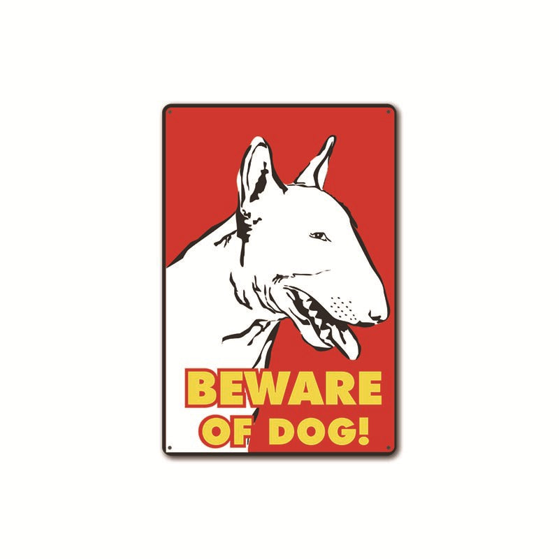 Beware of Dog Metal Tin Sign Collection- Multiple Variants