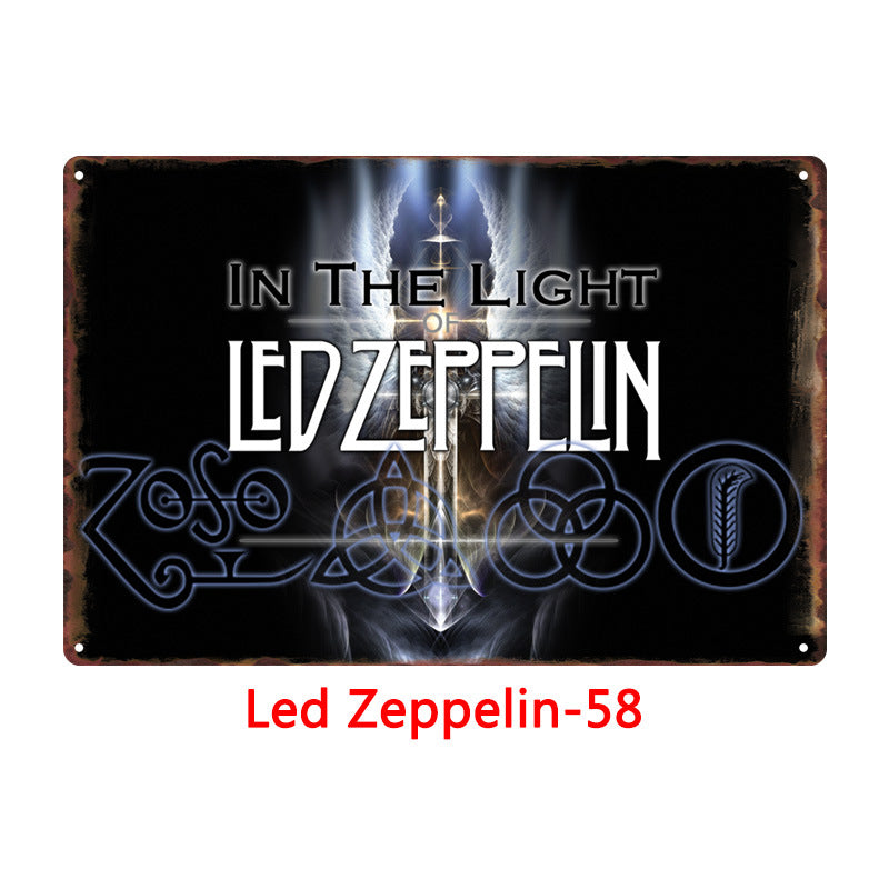 Led Zeppelin Metal Tin Sign Collection - Multiple Variants