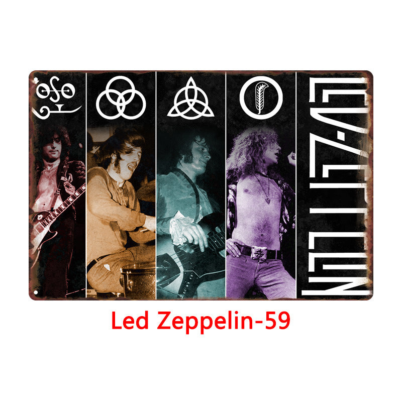 Led Zeppelin Metal Tin Sign Collection - Multiple Variants