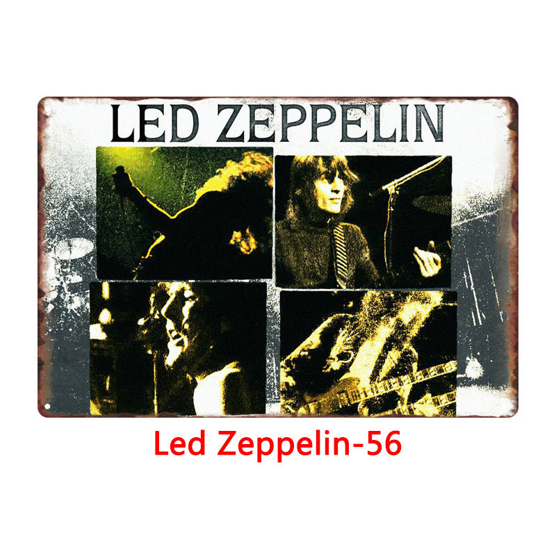 Led Zeppelin Metal Tin Sign Collection - Multiple Variants