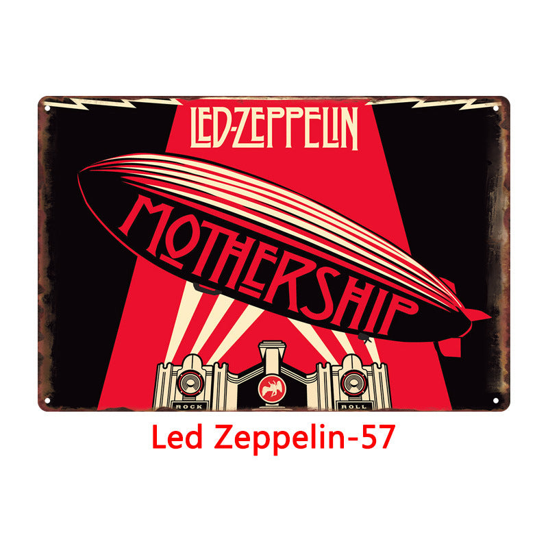 Led Zeppelin Metal Tin Sign Collection - Multiple Variants