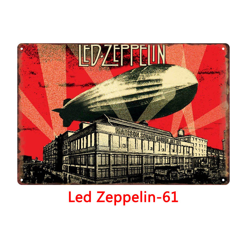 Led Zeppelin Metal Tin Sign Collection - Multiple Variants