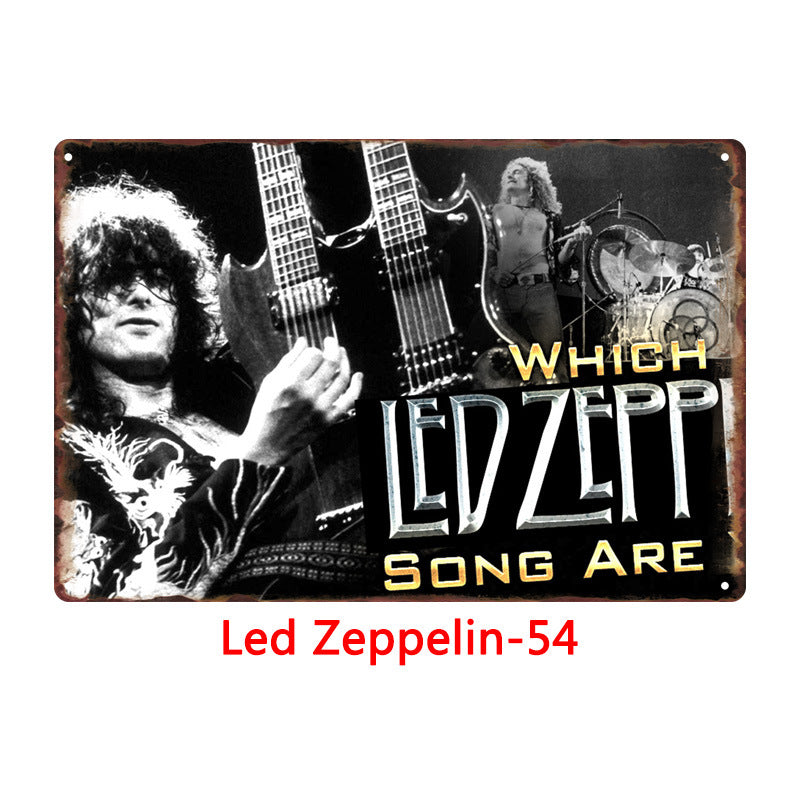 Led Zeppelin Metal Tin Sign Collection - Multiple Variants