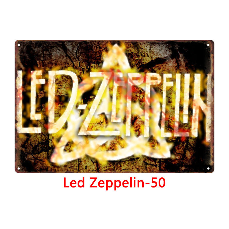 Led Zeppelin Metal Tin Sign Collection - Multiple Variants