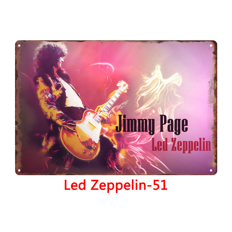 Led Zeppelin Metal Tin Sign Collection - Multiple Variants