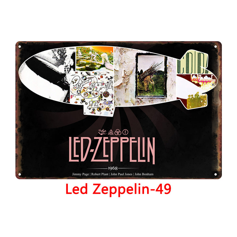 Led Zeppelin Metal Tin Sign Collection - Multiple Variants