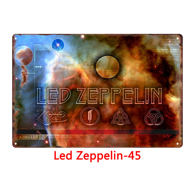 Led Zeppelin Metal Tin Sign Collection - Multiple Variants