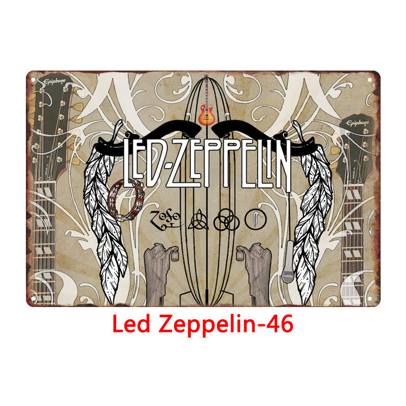 Led Zeppelin Metal Tin Sign Collection - Multiple Variants