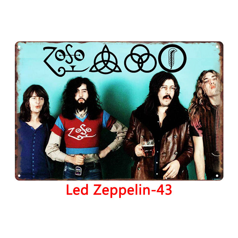 Led Zeppelin Metal Tin Sign Collection - Multiple Variants