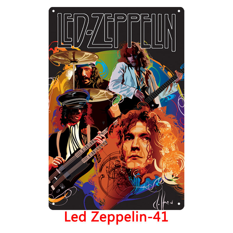Led Zeppelin Metal Tin Sign Collection - Multiple Variants