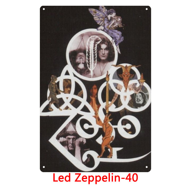Led Zeppelin Metal Tin Sign Collection - Multiple Variants