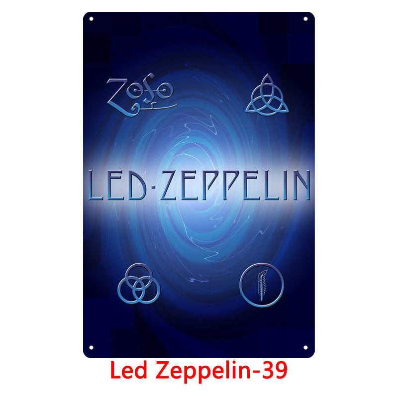 Led Zeppelin Metal Tin Sign Collection - Multiple Variants