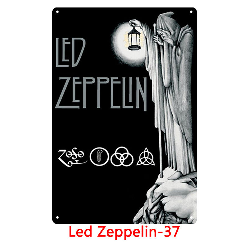 Led Zeppelin Metal Tin Sign Collection - Multiple Variants