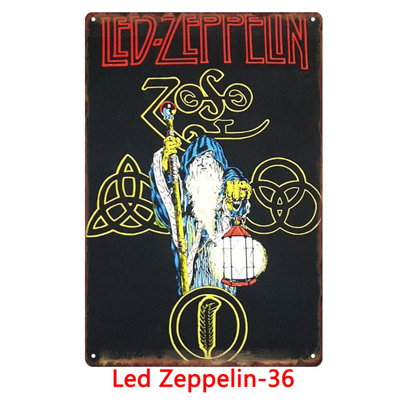 Led Zeppelin Metal Tin Sign Collection - Multiple Variants