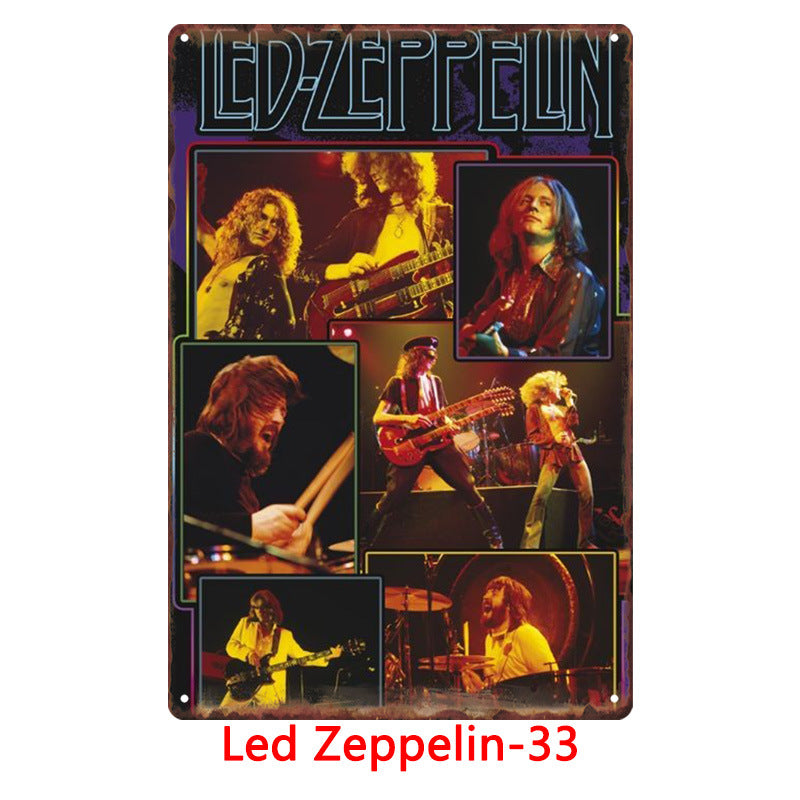 Led Zeppelin Metal Tin Sign Collection - Multiple Variants