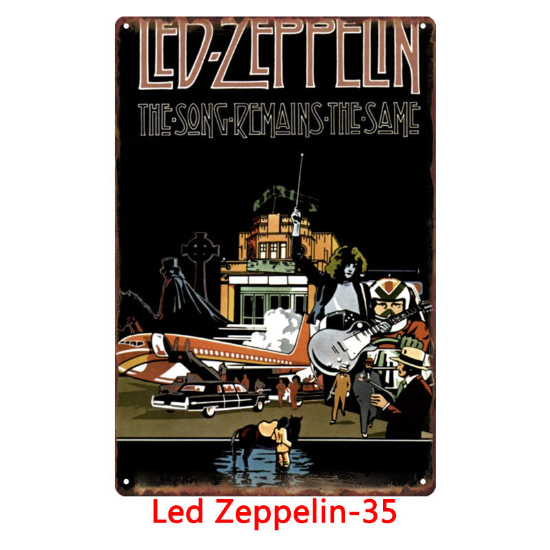 Led Zeppelin Metal Tin Sign Collection - Multiple Variants