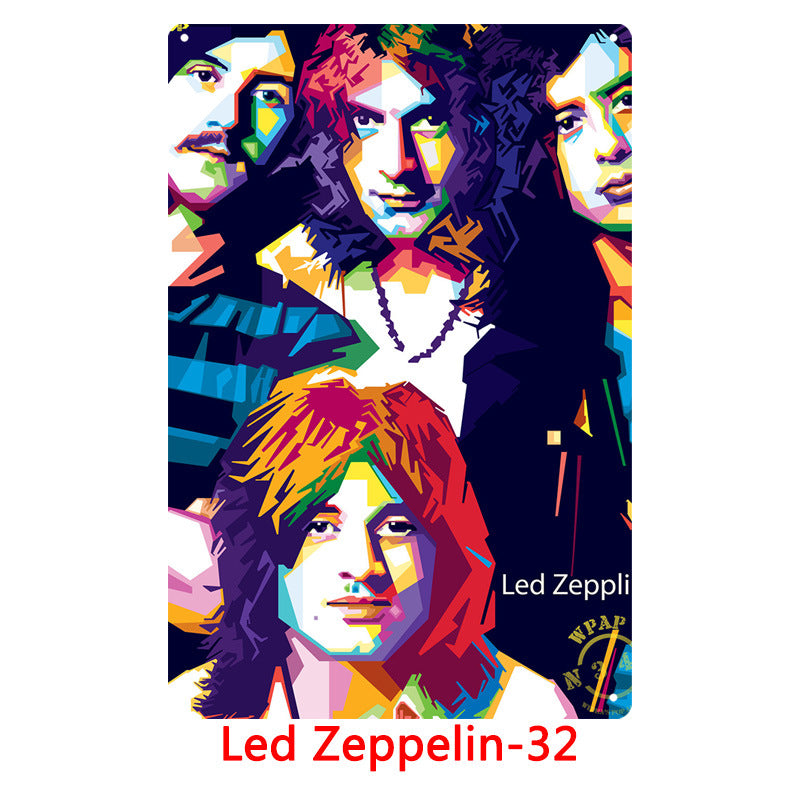 Led Zeppelin Metal Tin Sign Collection - Multiple Variants