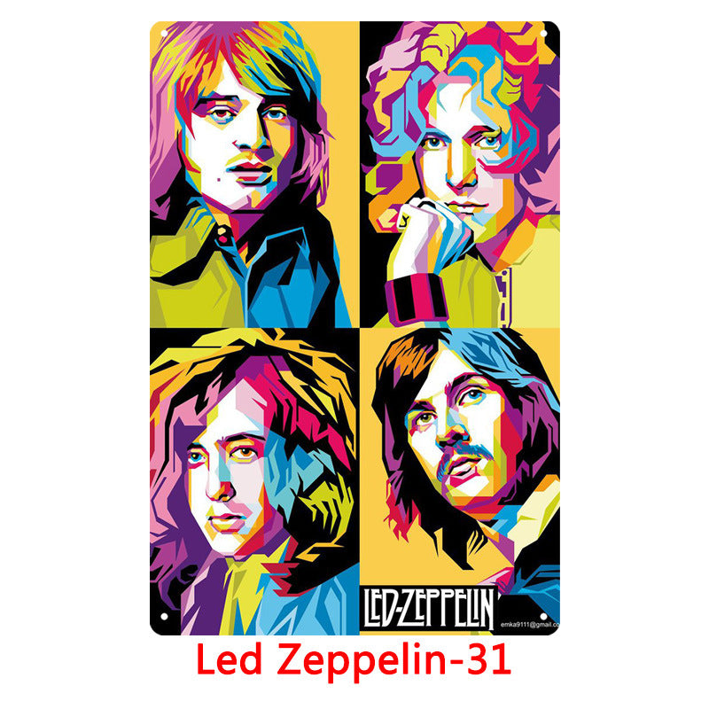 Led Zeppelin Metal Tin Sign Collection - Multiple Variants