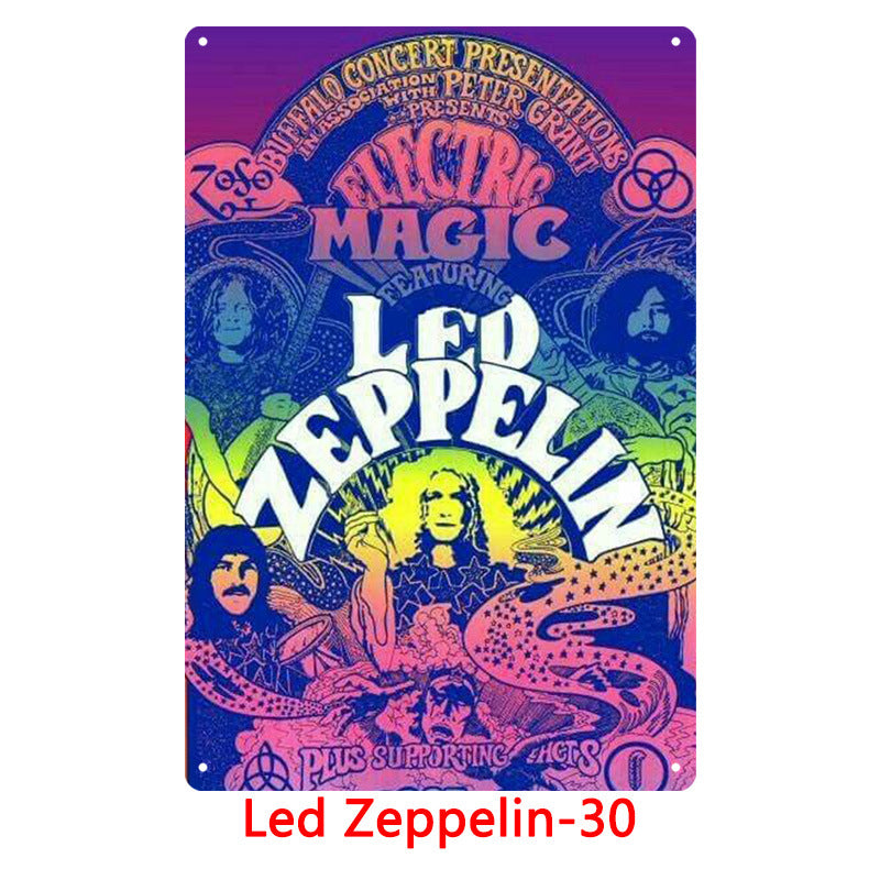 Led Zeppelin Metal Tin Sign Collection - Multiple Variants