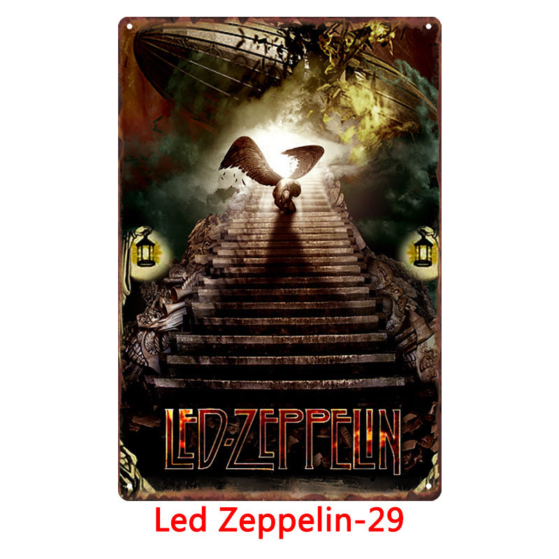 Led Zeppelin Metal Tin Sign Collection - Multiple Variants