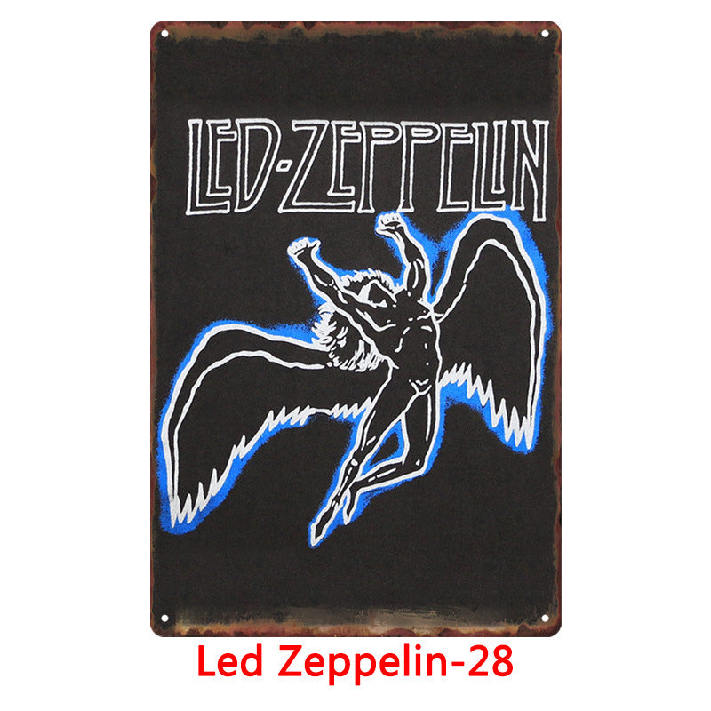 Led Zeppelin Metal Tin Sign Collection - Multiple Variants