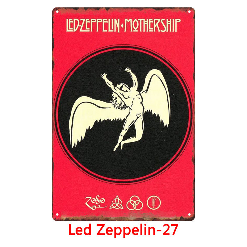 Led Zeppelin Metal Tin Sign Collection - Multiple Variants