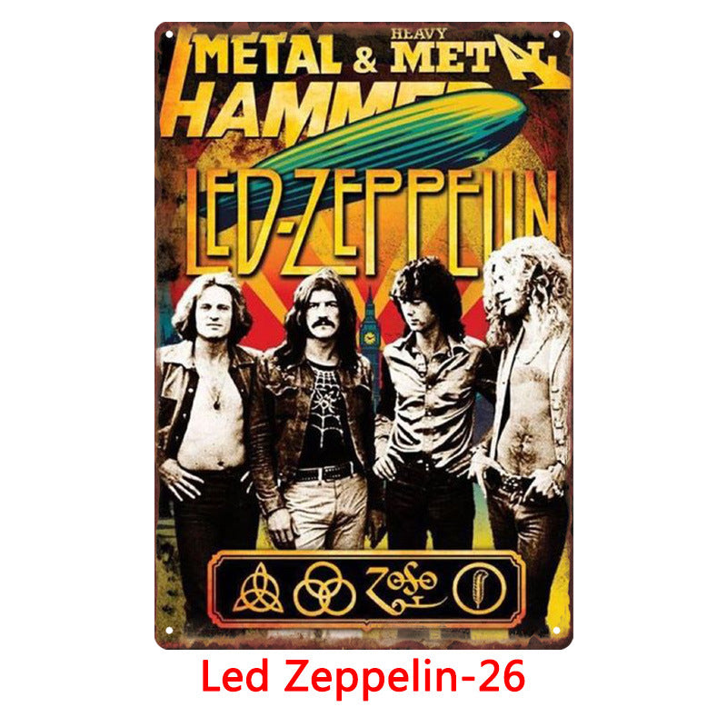 Led Zeppelin Metal Tin Sign Collection - Multiple Variants