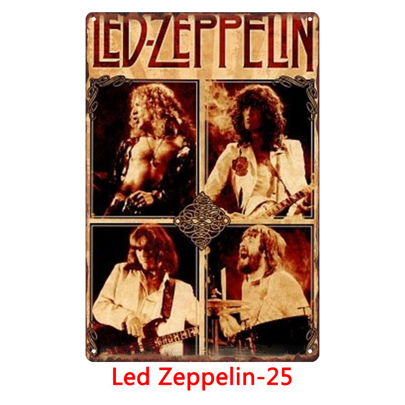 Led Zeppelin Metal Tin Sign Collection - Multiple Variants