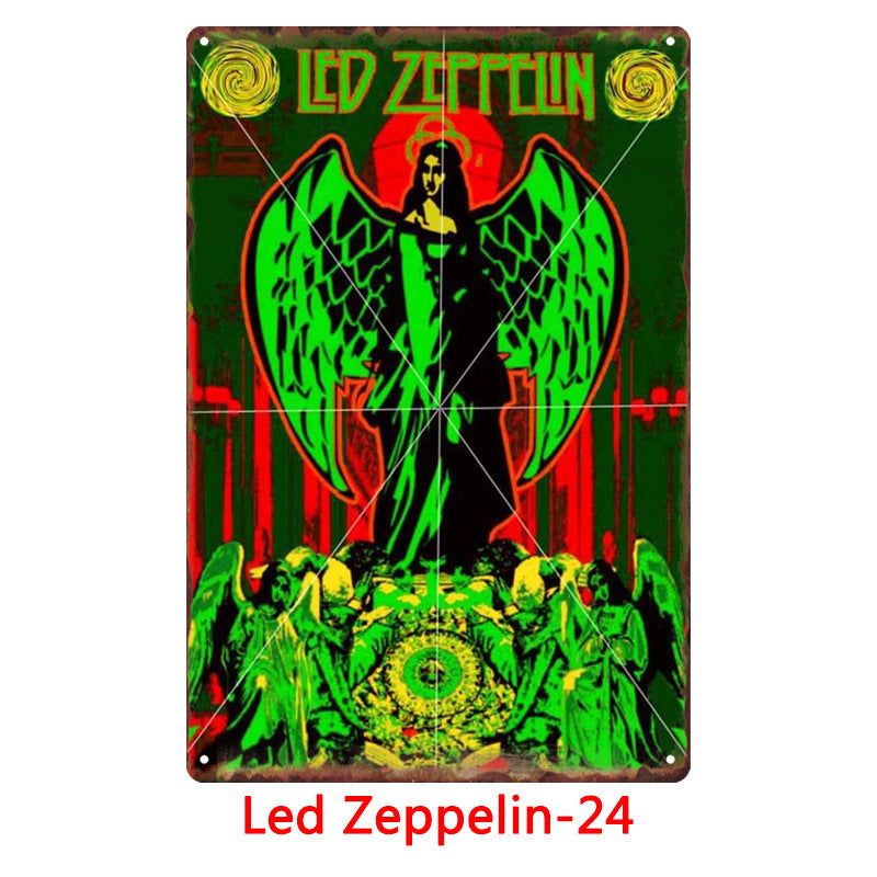 Led Zeppelin Metal Tin Sign Collection - Multiple Variants