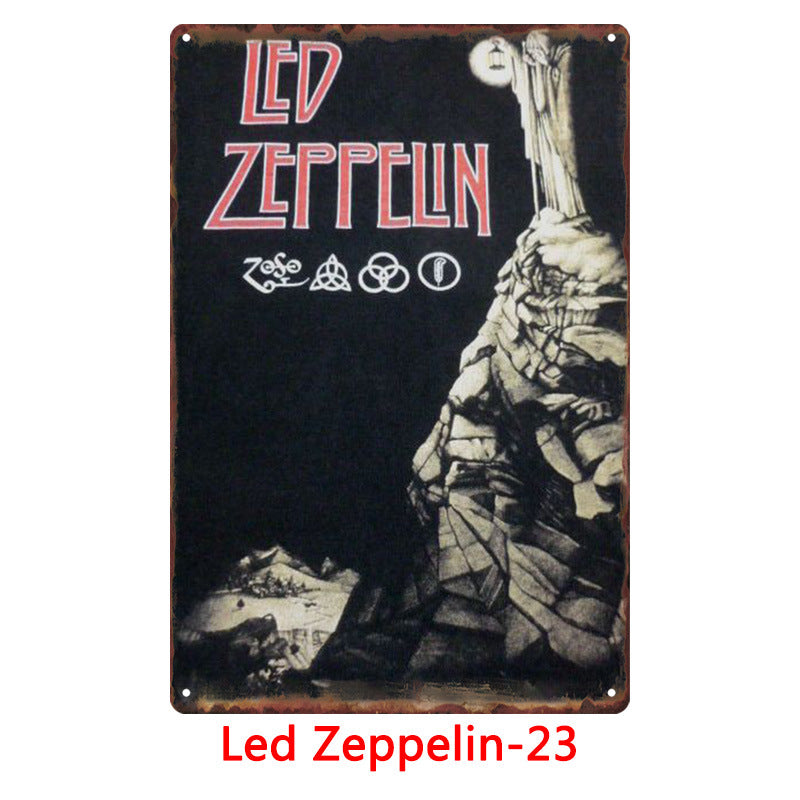 Led Zeppelin Metal Tin Sign Collection - Multiple Variants