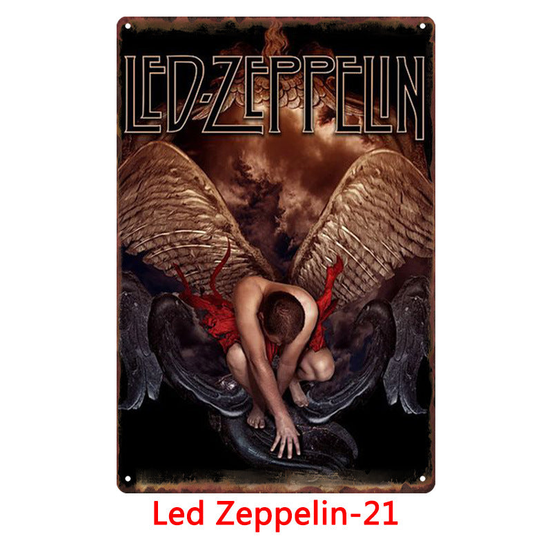 Led Zeppelin Metal Tin Sign Collection - Multiple Variants