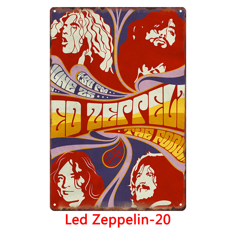 Led Zeppelin Metal Tin Sign Collection - Multiple Variants