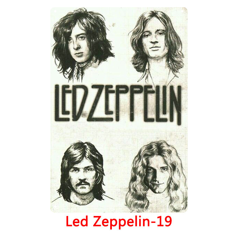 Led Zeppelin Metal Tin Sign Collection - Multiple Variants
