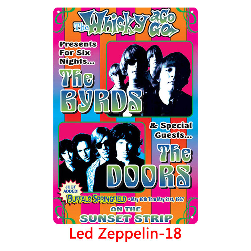 Led Zeppelin Metal Tin Sign Collection - Multiple Variants
