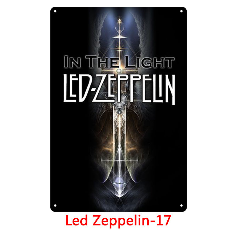 Led Zeppelin Metal Tin Sign Collection - Multiple Variants