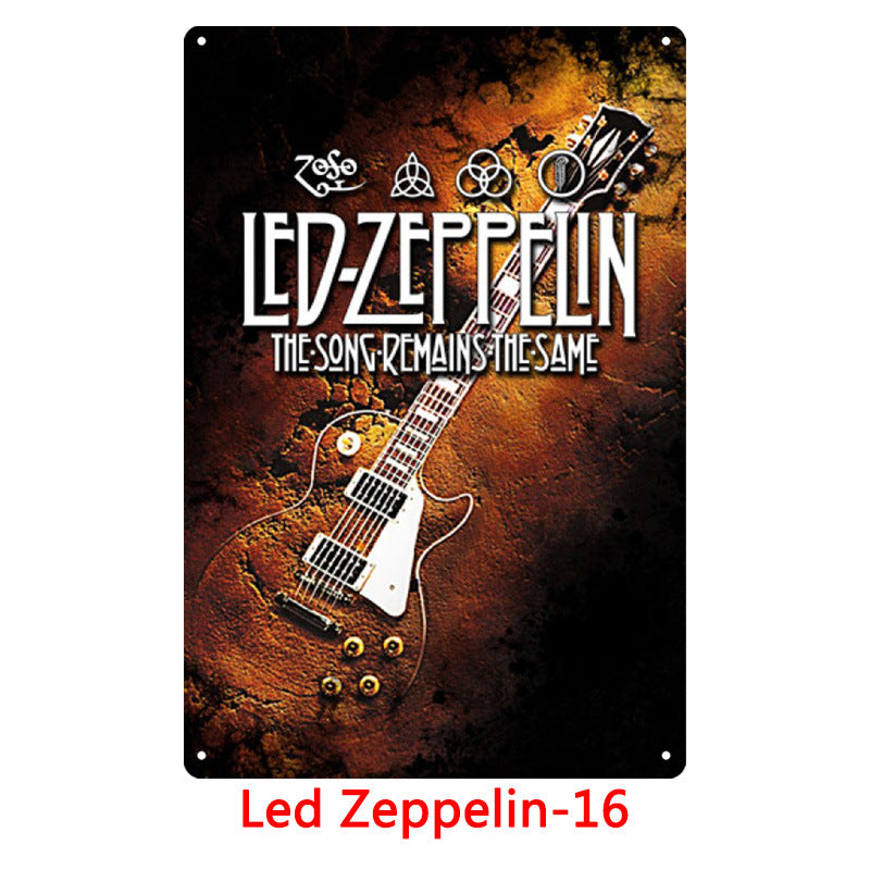 Led Zeppelin Metal Tin Sign Collection - Multiple Variants