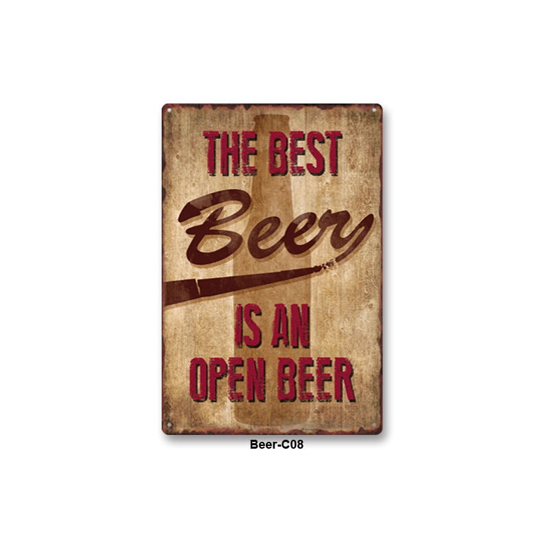 Drinking Metal Tin Sign Collection - Multiple Variants