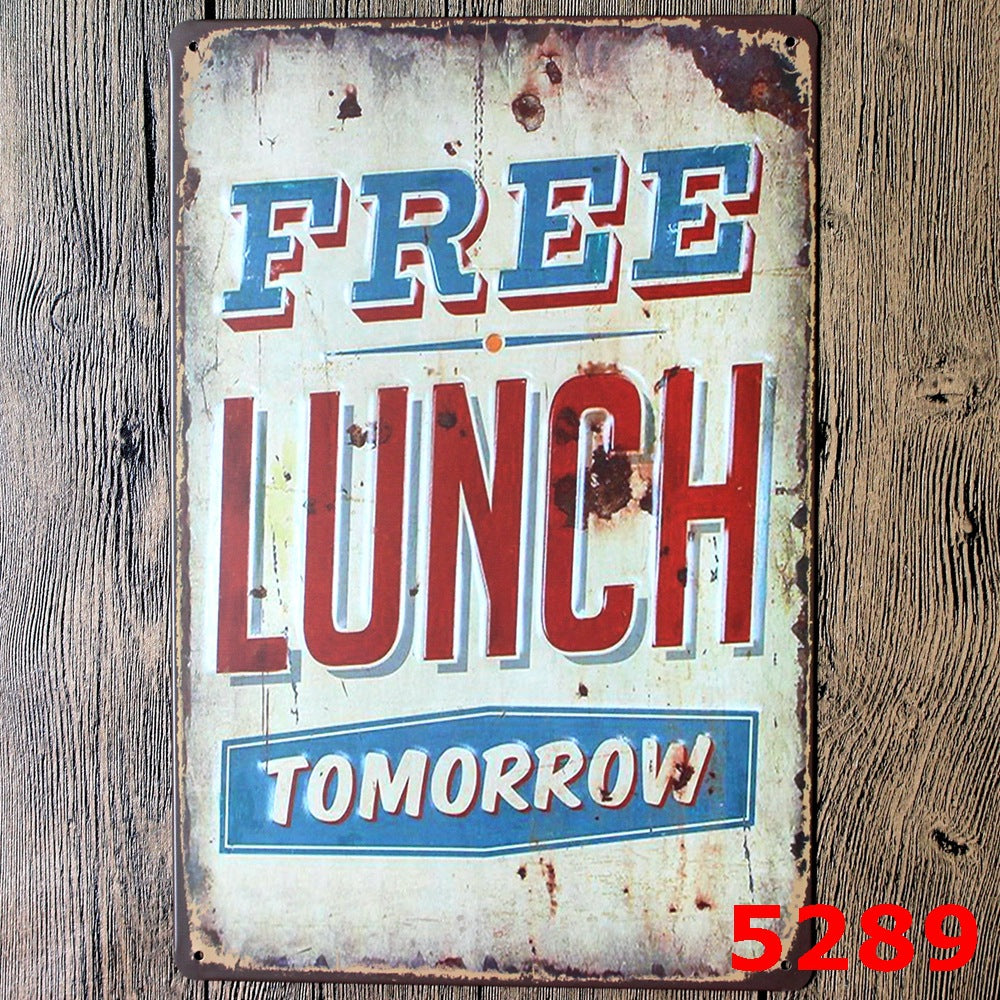 Food & Drinks Metal Tin Sign Collection - Multiple Variants