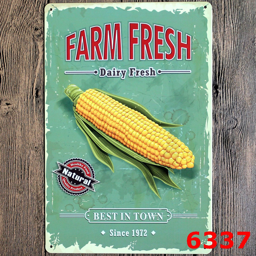 Food & Drinks Metal Tin Sign Collection - Multiple Variants