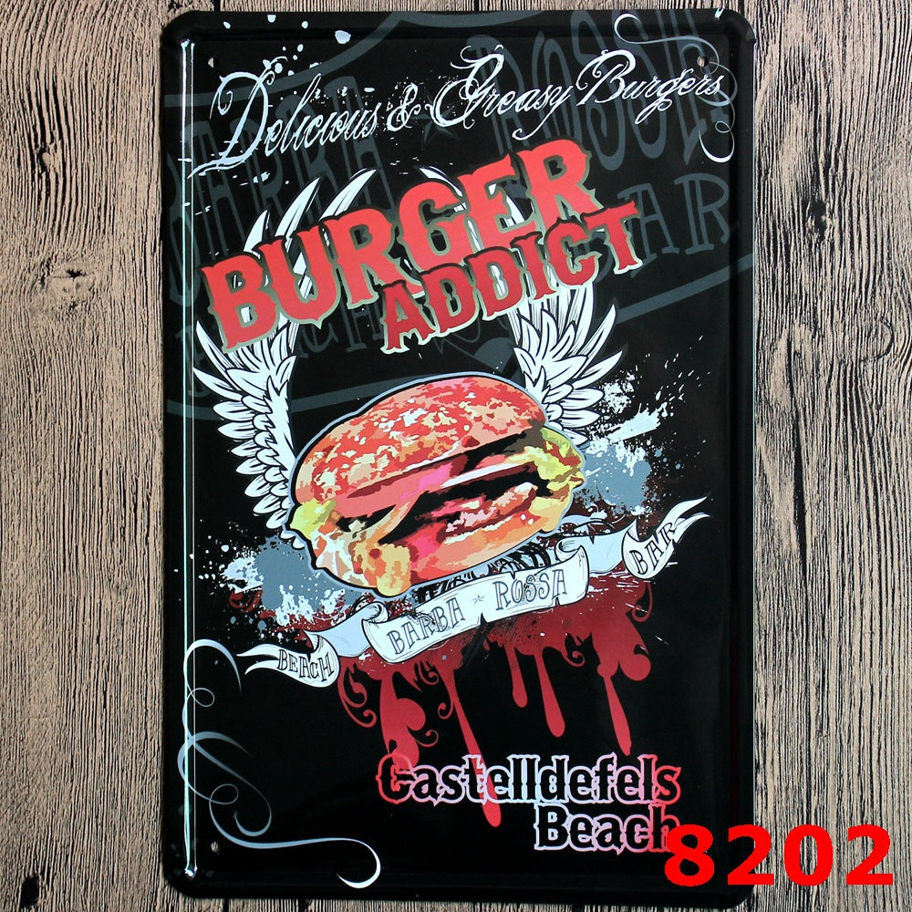 Food & Drinks Metal Tin Sign Collection - Multiple Variants