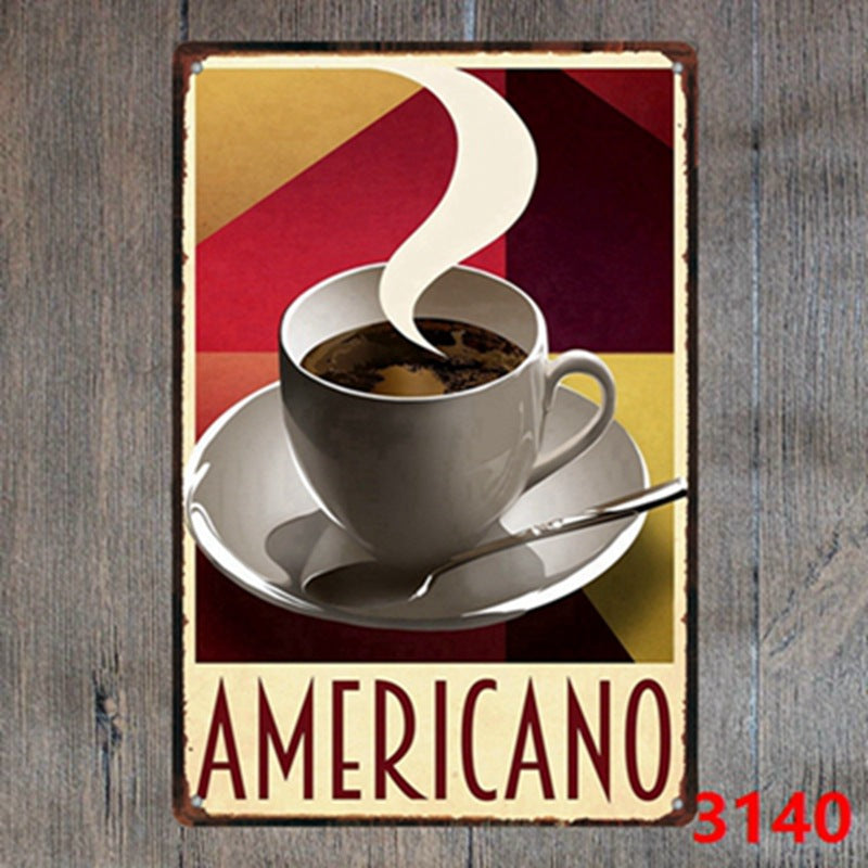 Food & Drinks Metal Tin Sign Collection - Multiple Variants
