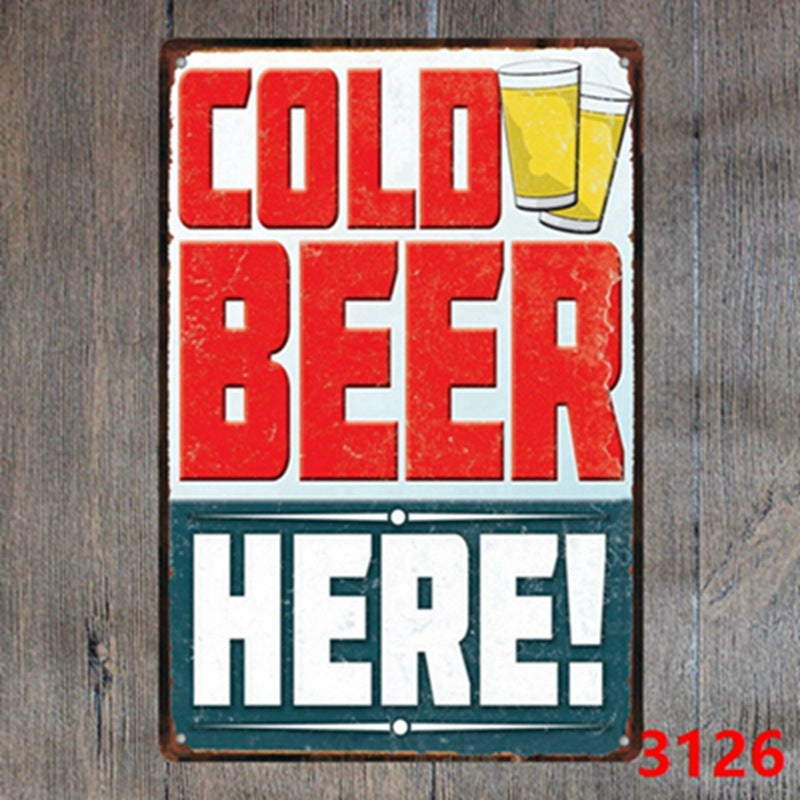 Food & Drinks Metal Tin Sign Collection - Multiple Variants