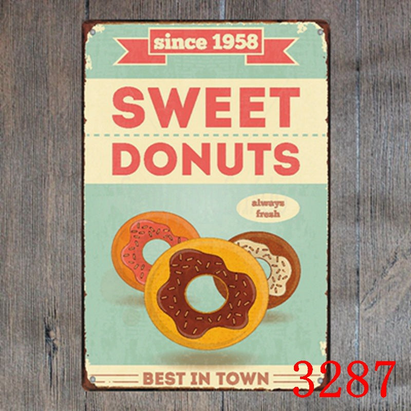 Food & Drinks Metal Tin Sign Collection - Multiple Variants
